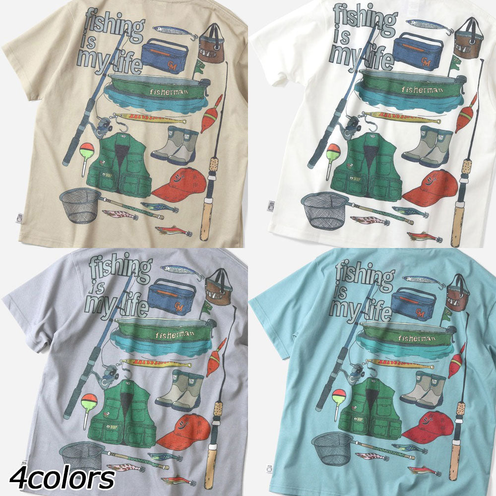 ダイエットグッズ ジムマスター 5.8oz T/Cドライ fishing is my life Tee