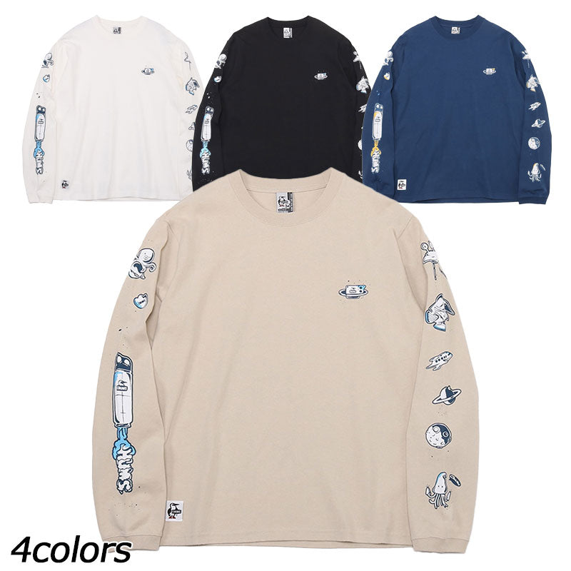 チャムス スペースアドベンチャーブラッシュドロングスリーブT