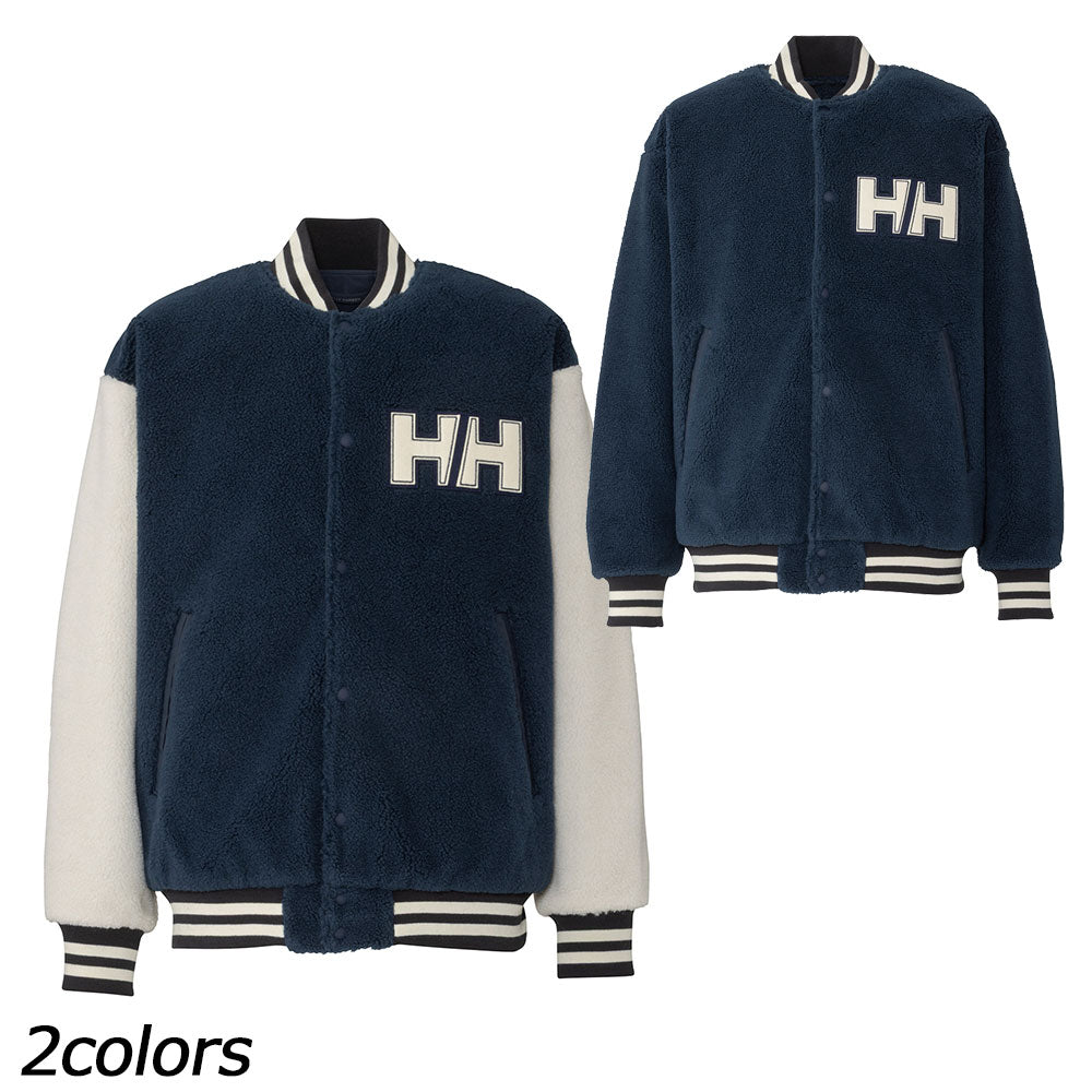 ヘリーハンセン ファイバーパイルリバーシブルバーシティージャケット