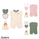 ノースフェイス ラッチパイルロンパース&2Pピブ NTB12567 ベビー用品 ロンパース ビブ セット 贈り物 プレゼント