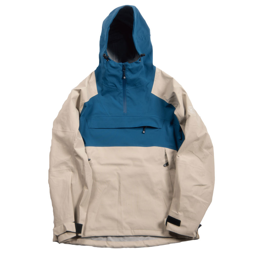 【新品未使用】UNfudge SMOKE ANORAK ベージュ Sサイズブルーグレー