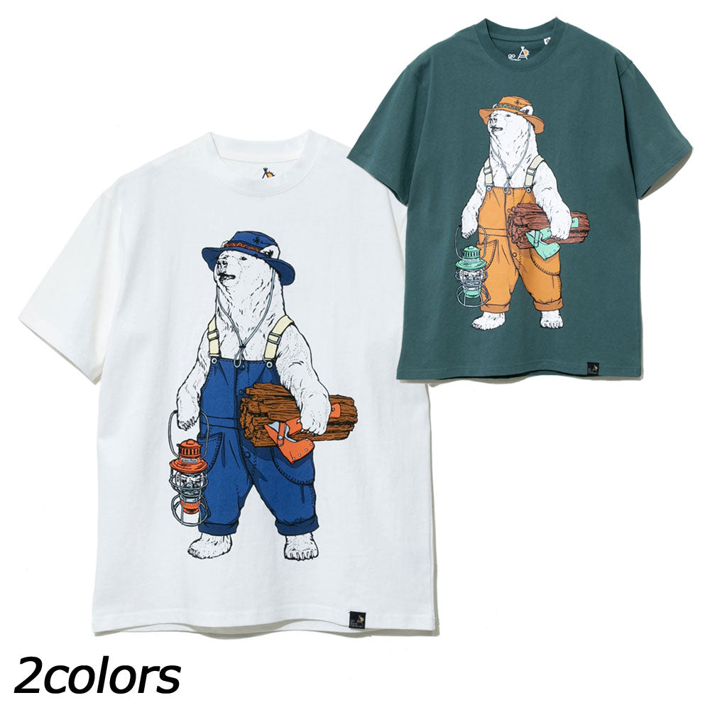 ゴースローキャラバン USA/C オーバーオールキャンパークマTEE