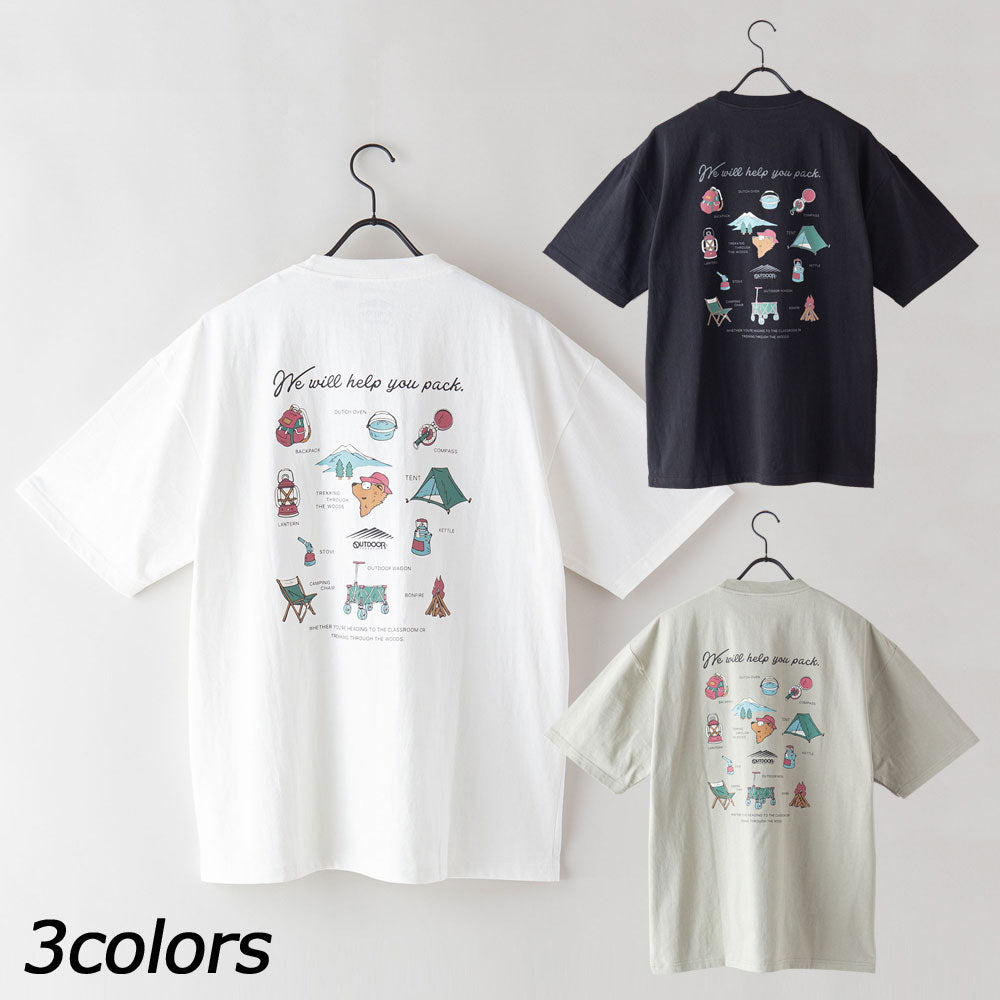 アウトドアプロダクツ USAコットンプリントTシャツ | APORITO