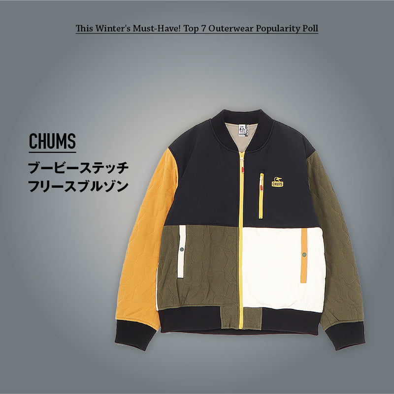 この冬着たい！7大アウター｜チャムス ブービーステッチフリースブルゾン