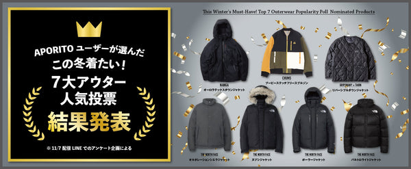 ＜大混戦？＞この冬着たい！7大アウター人気投票結果発表！
