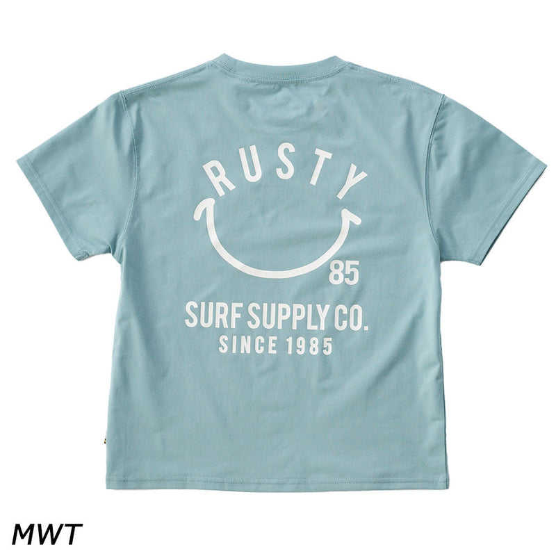 ラスティ ペアテックス バッグニコちゃん ハイブリットTシャツ 964465 Tシャツ 半袖 水陸両用 シワになりにりにくい UPF50＋ 軽量 速乾 キッズ