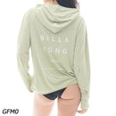 ビラボン ジップアップフーデッドロゴルーズラッシュガード BF013852 UVケア ラッシュガード ラッシュパーカー レディース