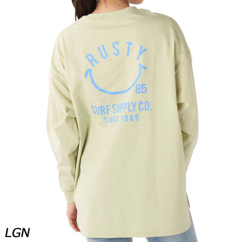 ラスティ ペアテックス バッグニコちゃん ハイブリットロングTシャツ 925465 Tシャツ 長袖 水陸両用 シワになりにりにくい UPF50＋ 軽量 速乾 レディース