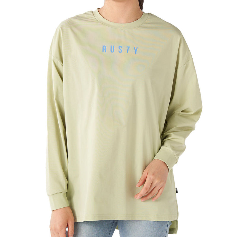 ラスティ ペアテックス バッグニコちゃん ハイブリットロングTシャツ 925465 Tシャツ 長袖 水陸両用 シワになりにりにくい UPF50＋ 軽量 速乾 レディース