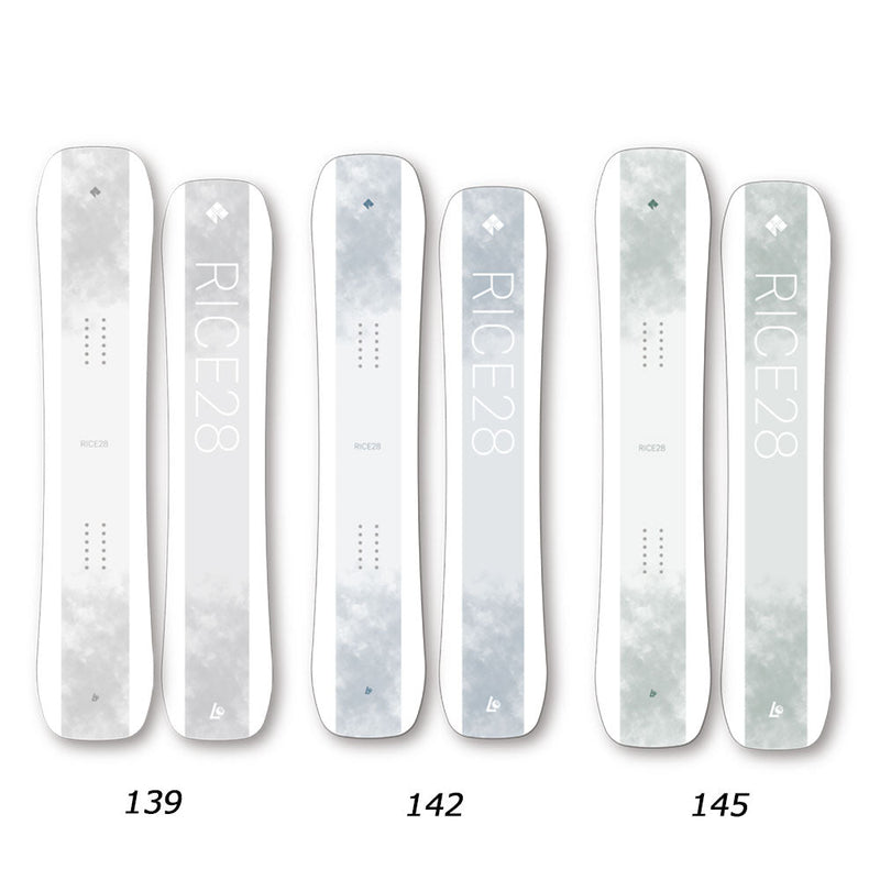 ライス28 RT7(アールティーセブン) スノーボード ボード フルツイン キャンバー オールラウンド グラトリ レディース