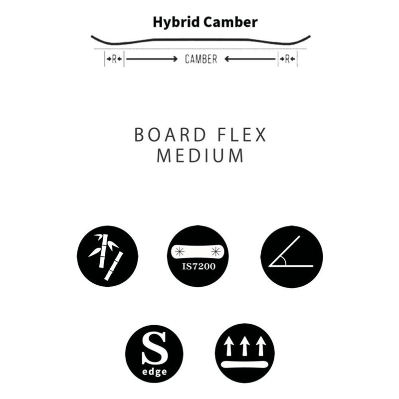 クロージャ マンティス スノーボード ボード ハイブリッドキャンバーモデル ユニセックス