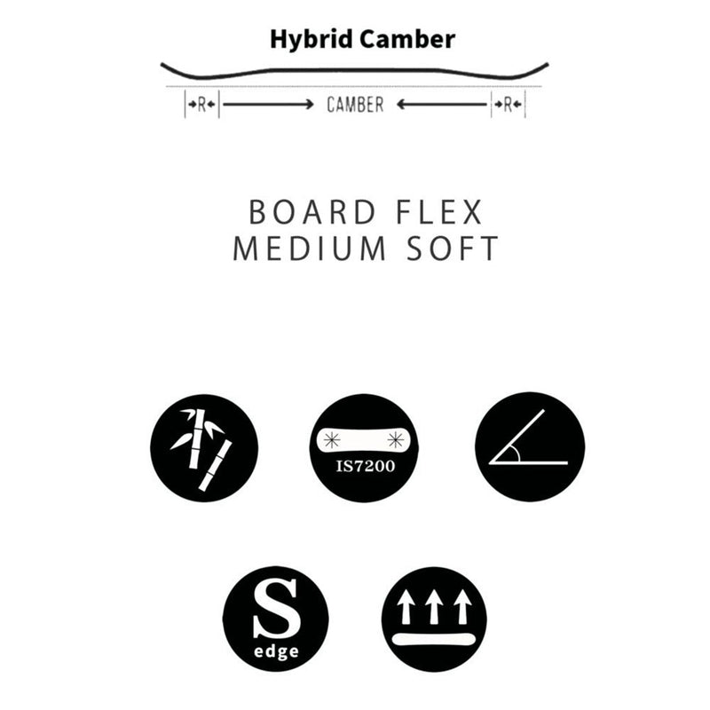 クロージャ ホーネット スノーボード ボード ハイブリッドキャンバーモデル レディース