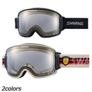 スワンズ リッジライン MIT調光モデル RL-MDH-CMIT-GD スノーボード ゴーグル MITレンズ 調光レンズ 眼鏡対応 換気機能