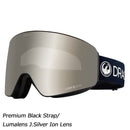 ドラゴン ピーエックスブイ プレミアムブラックストラップ (ジャパンフィット) 25-H0 スノーボード ゴーグル ジャパンルーマレンズ ジャパンフィット