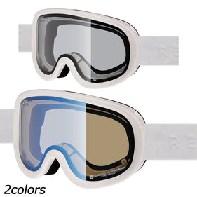 リボルト スパーライトフレーム White Grossフレーム スノーボード ゴーグル マグネットバックル 調光レンズ