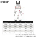 べスプ ツーウェイヒッコリーワイドジョガービブカーゴパンツ VPMP1055P スノーボードウェア パンツ