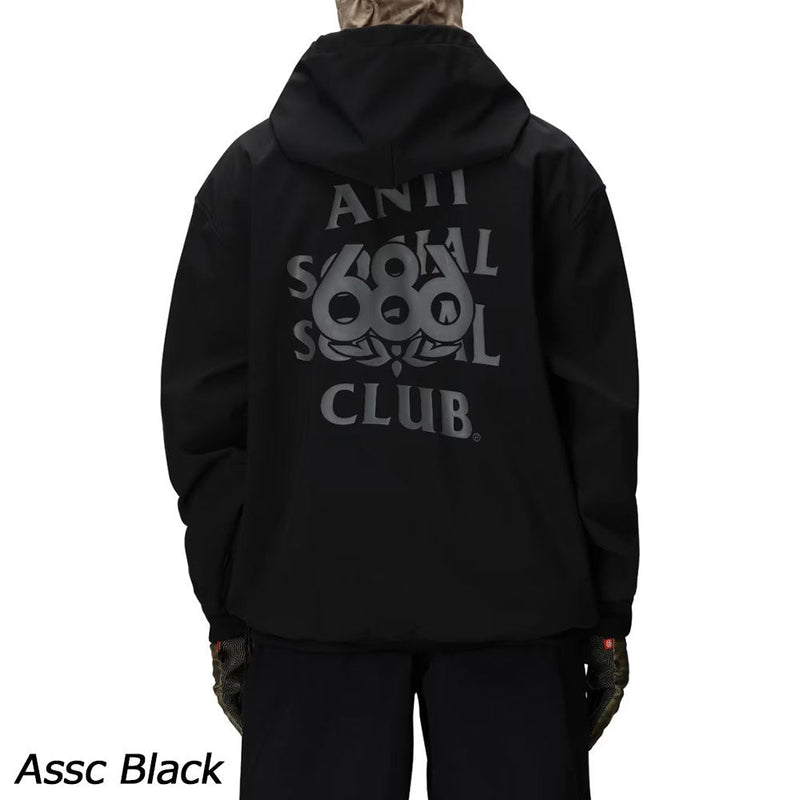 シックスエイトシックス ウォータープルーフアソシエイツF1フーディ M5WNCS125 スノーボードウェア ボンディング ユニセックス