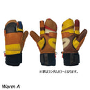 松岡手袋 エクストリームライド パッチワーク ESK-2430P スノーボード グローブ 牛皮 やぎ皮 エルゴグリップ 3フォンガー トリガー