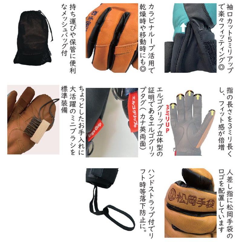 松岡手袋 エクストリームライド 3本指 | APORITO（アポリト）公式通販