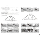 オガワ アステロイド ※ペグ・ハンマー別売 3305 ドームシェルター ファミリー デュオ