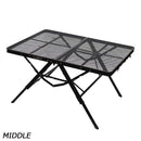 オガワ 3ハイ＆ローテーブル タフメッシュ II 1991 テーブル 金属テーブル 高さ調整可能 焚火 耐熱