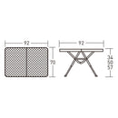 オガワ 3ハイ＆ローテーブル タフメッシュ II 1991 テーブル 金属テーブル 高さ調整可能 焚火 耐熱