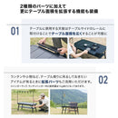 ワック マルチ アイアンテーブル waq-mit1 テーブル アイアンテーブル パネル式 折りたたみ式 高さ調整可能 収納棚付 カスタム可能 IGT対応