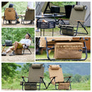 ワック リクライニングローチェア waq-rlc1 チェア ロースタイル ストレージバッグ付 ヘッドレスト付