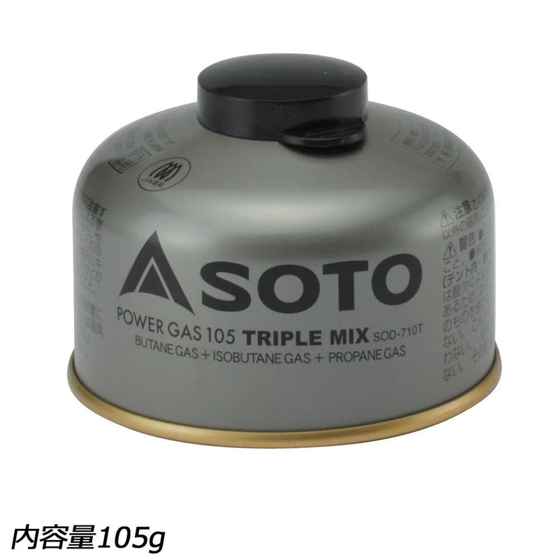 ソト パワーガス トリプルミックス 105 SOD-710T 燃料(ガス) OD缶