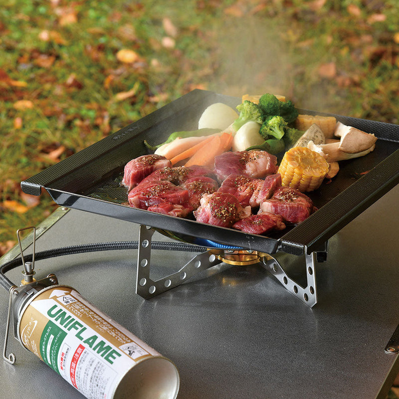 ユニフレーム ファイアグリル エンボス鉄板 No.683125 BBQ 鉄板 凹凸加工