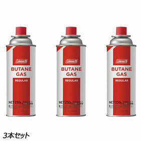 コールマン レギュラーブタンガス燃料 CB缶 3本パック 2239860 燃料(ガス) ※デュアルガスバーナーストーブ用燃料