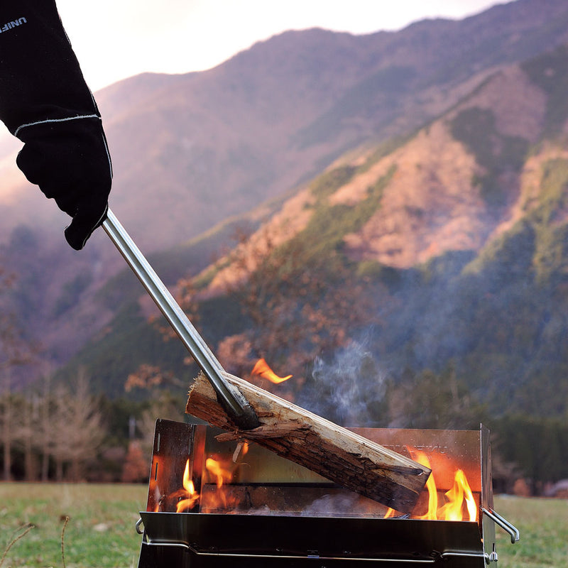 ユニフレーム ファイアグリル エントリーセット No.769911 BBQ コンロ グリル 焚火台(薪・炭使用) トング ケース セット 初心者向け