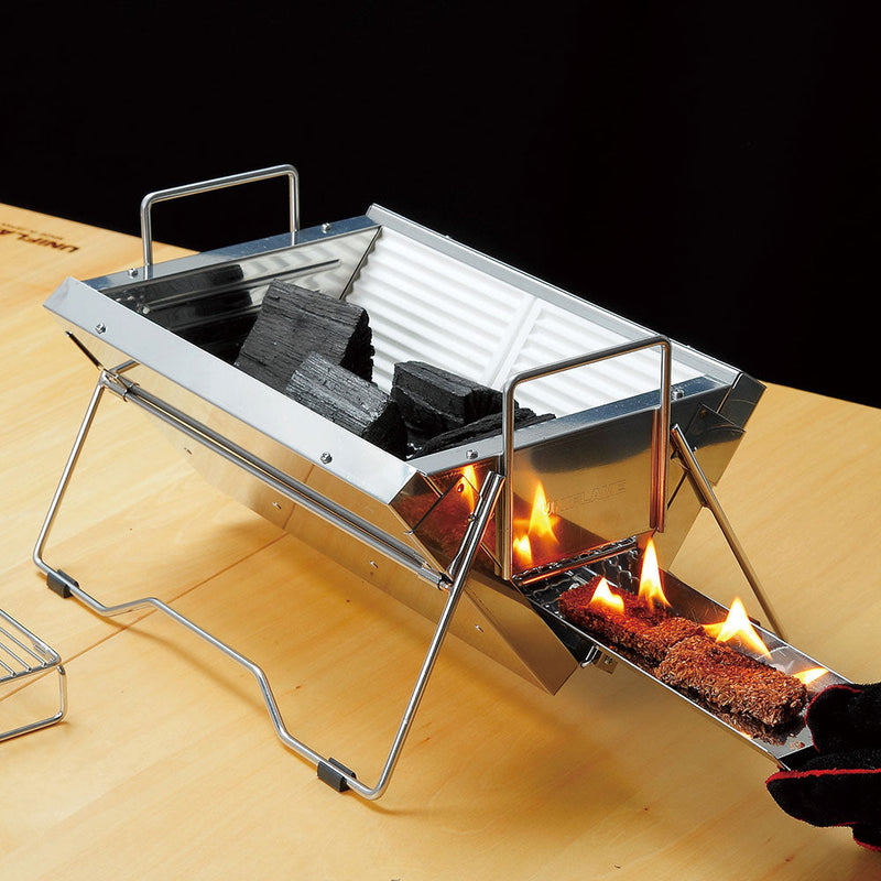 ユニフレーム ユニセラTG-III No.615010 BBQ コンロ グリル (薪・炭使用) 卓上 コンパクト