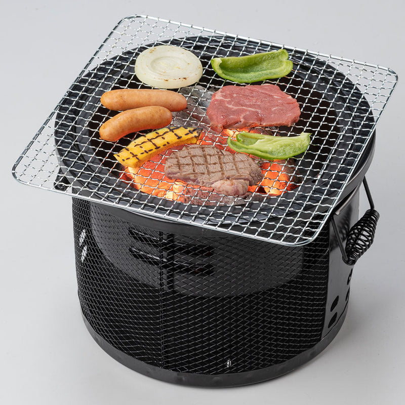 バンドック メッシュシチリン  BD-373BK BBQ コンロ グリル 七輪 (薪・炭使用)