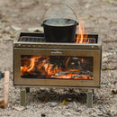 マウントスミ アウトドア薪ストーブ ミドラ ステンレス SG25FWMD-SUS ストーブ 薪 二次燃焼 癒し チルタイム