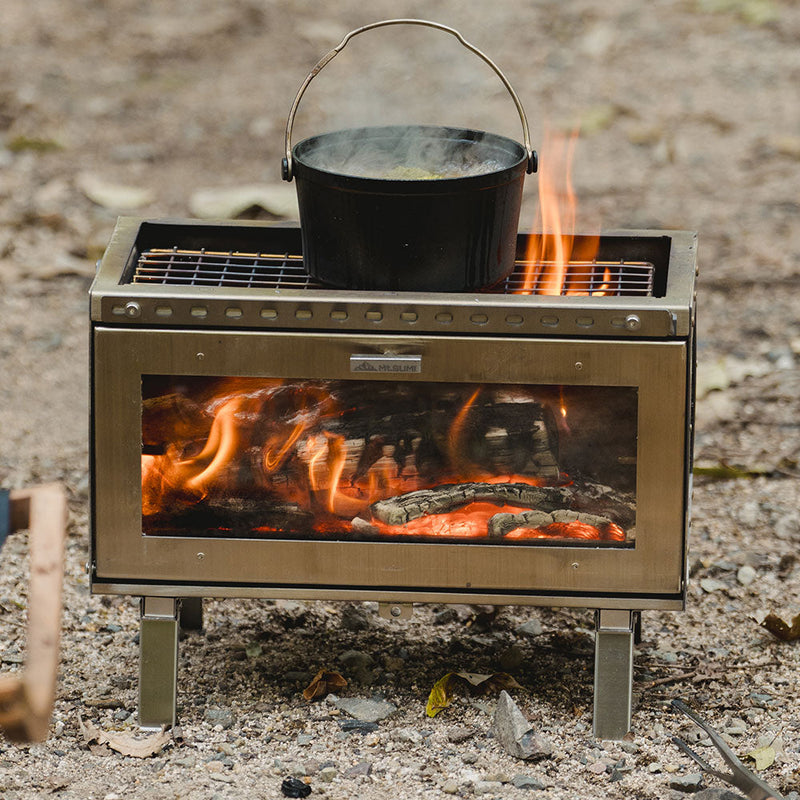 マウントスミ アウトドア薪ストーブ ミドラ ステンレス SG25FWMD-SUS ストーブ 薪 二次燃焼 癒し チルタイム