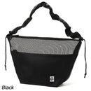 チャムス メッシュドローコードショルダーバッグ CH60-3930 ショルダーバッグ 容量約20L 水はけ抜群 フェス パーク