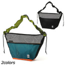 チャムス メッシュドローコードショルダーバッグ CH60-3930 ショルダーバッグ 容量約20L 水はけ抜群 フェス パーク