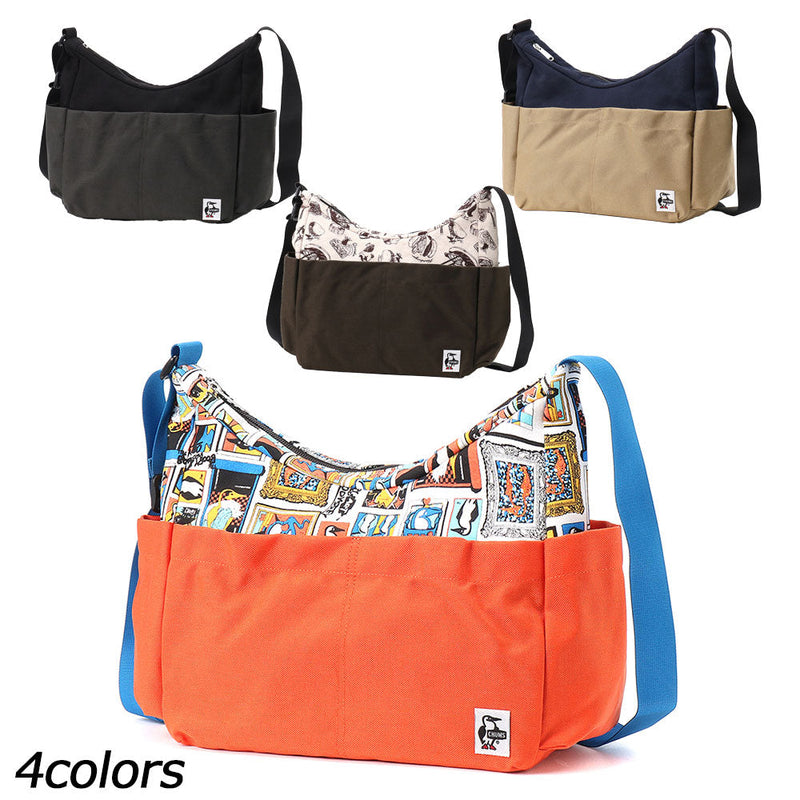 チャムス プレッピーショルダーバッグスウェットナイロン CH60-4008 ショルダーバッグ 容量約10L スウェット 撥水 撥油 防汚