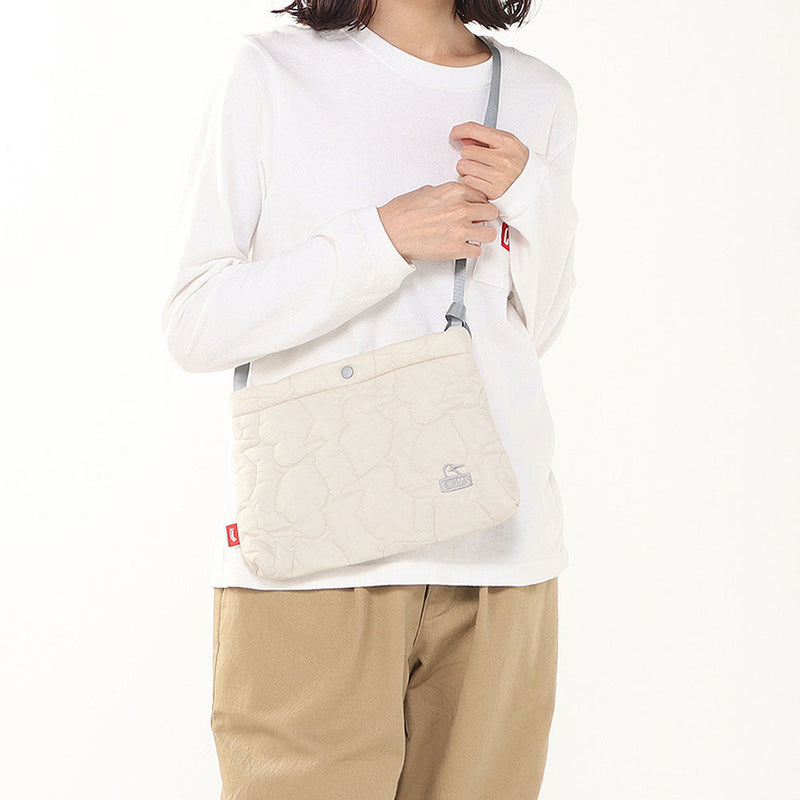 チャムス ブービーステッチサコッシュ CH60-4042 ショルダーバッグ サコッシュ キルティング 容量約14L