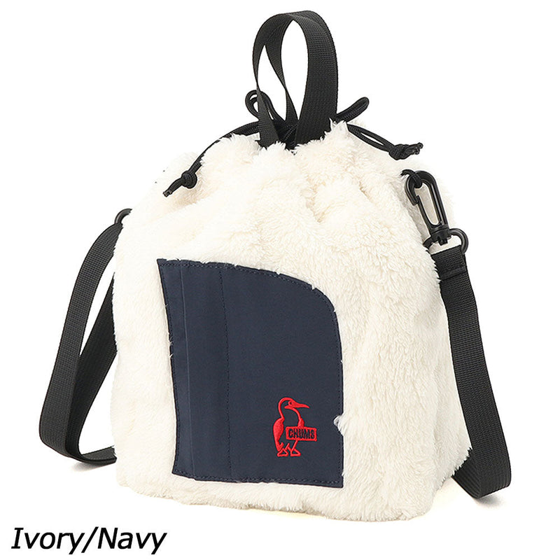 チャムス ブービーエルモショルダーバッグ CH60-4036 ポーチ ショルダーポーチ 巾着 フリース 容量約4L