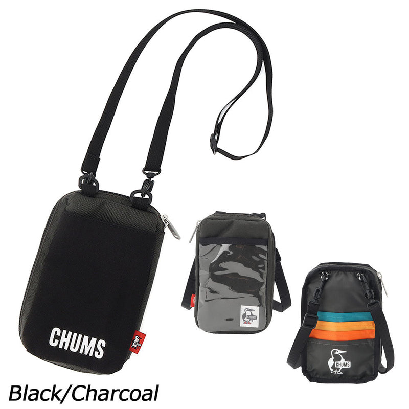 チャムス リバーシブルスマートフォンショルダーバッグスウェットナイロン CH60-4018 ショルダーバッグ リバーシブル スウェット 撥水 撥油 防汚