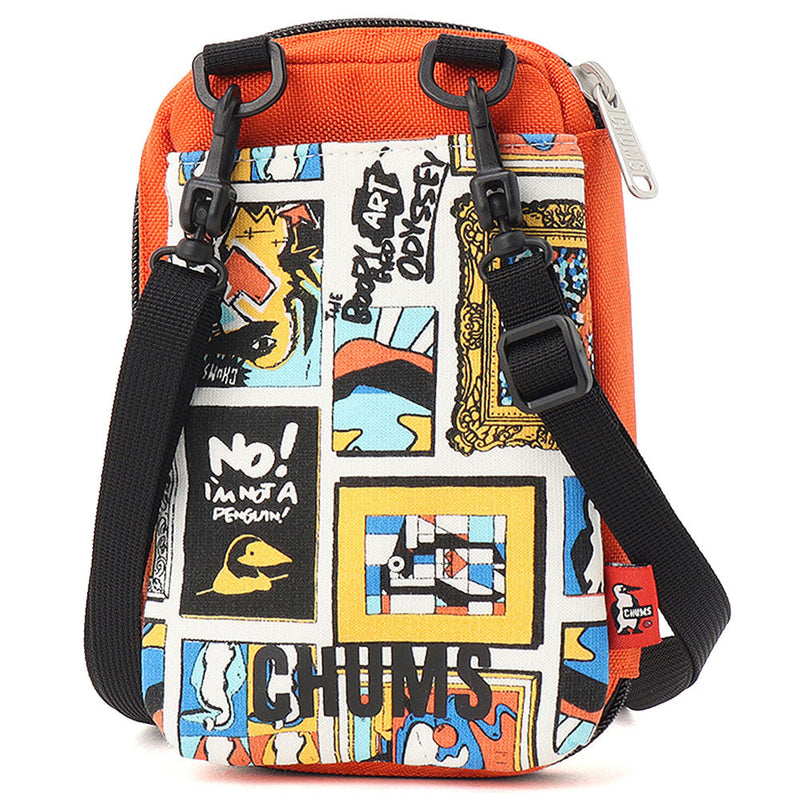 チャムス リバーシブルスマートフォンショルダーバッグスウェットナイロン CH60-4018 ショルダーバッグ リバーシブル スウェット 撥水 撥油 防汚