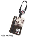 チャムス コミューターパスケーススウェットナイロン CH60-3619 ウォレット 財布 スウェット リール付 撥水 撥油 防汚