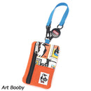 チャムス コミューターパスケーススウェットナイロン CH60-3619 ウォレット 財布 スウェット リール付 撥水 撥油 防汚