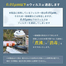 ワック 携帯浄水器 waq-pwf1 アウトドア 防災 キャンプ 登山 0.01μm除去 直飲み対応