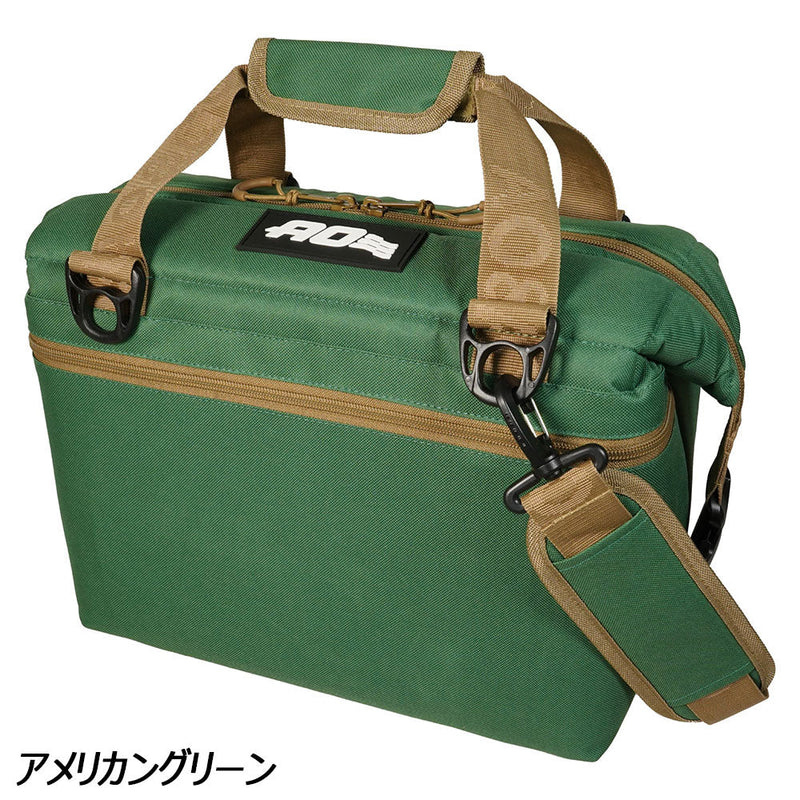 エーオークーラーズ 12パック キャンバス ソフトクーラー AO12 収納 クーラーバッグ ソフトクーラー 容量約11L