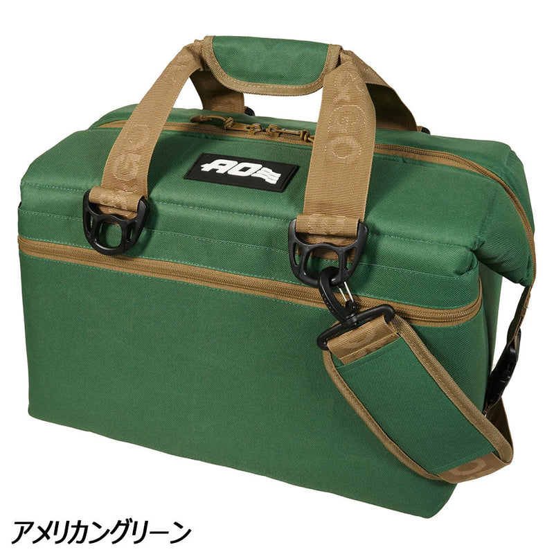 エーオークーラーズ 24パック キャンバス ソフトクーラー AO24 収納 クーラーバッグ ソフトクーラー 容量約23L