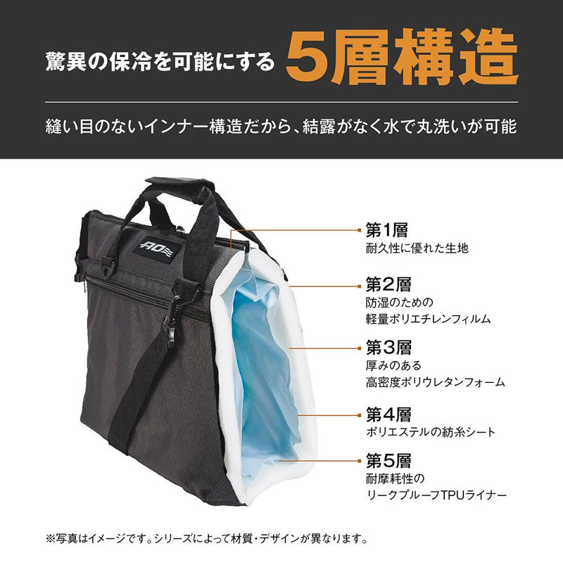 エーオークーラーズ ランチクーラー AO6RT 収納 クーラーバッグ ソフトクーラー 容量約5.7L