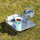 ユニフレーム フィールドラック ステンレス天板 III ハーフ No.611579 ラック 棚 テーブル カスタムパーツ アクセサリ